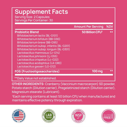 Selerb Probiotics for Women – 60 Capsules 2 Bottles -(60 Servings)
